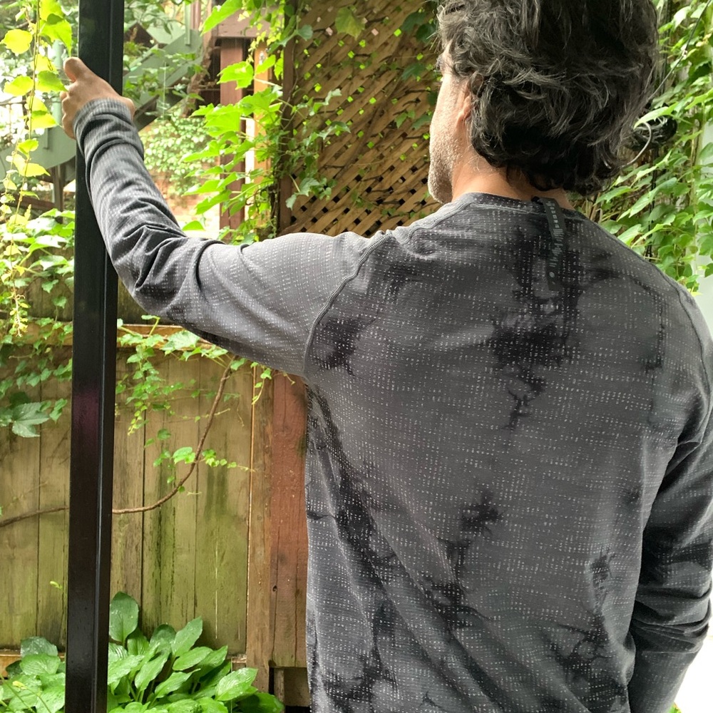 Lululemon Men’s Metal Vent Tech 2.0 Long Sleeve Top technical black/grey L NWOT - Picture 7 of 8